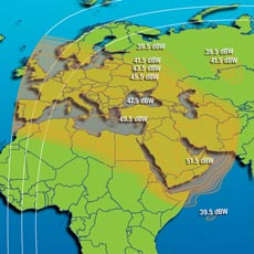 Intelsat IS-7 Ku-band Europe / Middle East Beam