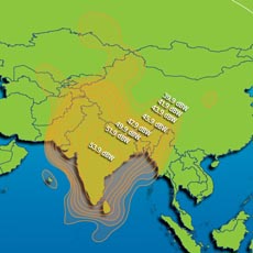 Intelsat IS-7 Ku-band India Beam